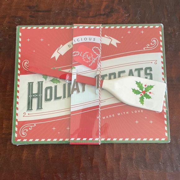 Lenox Other - Lenox Glass Prep Board with Spatula BNWT